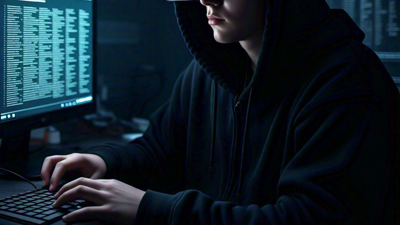 Image of Hacker on computer