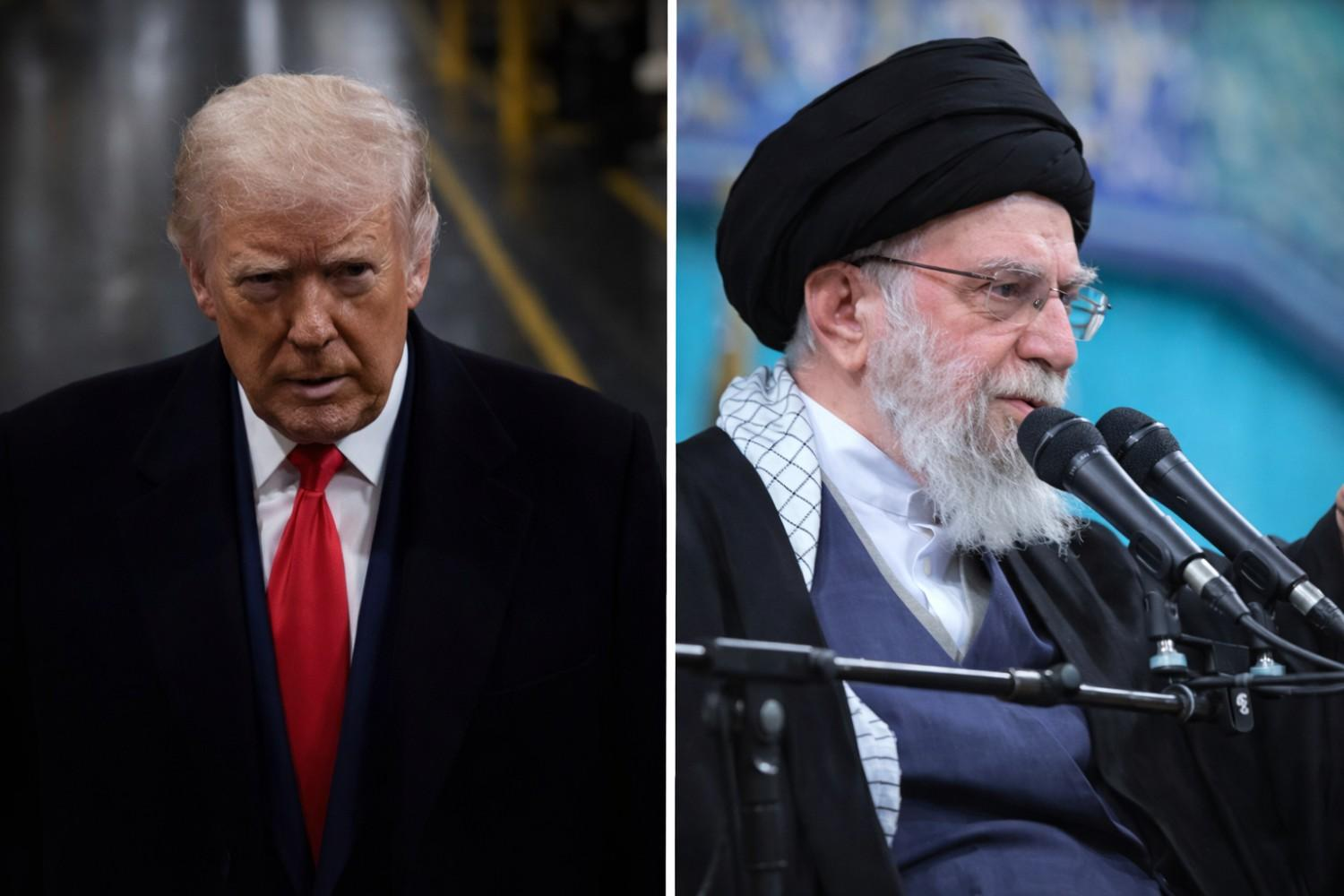 Donald Trump and Ali Khamenei