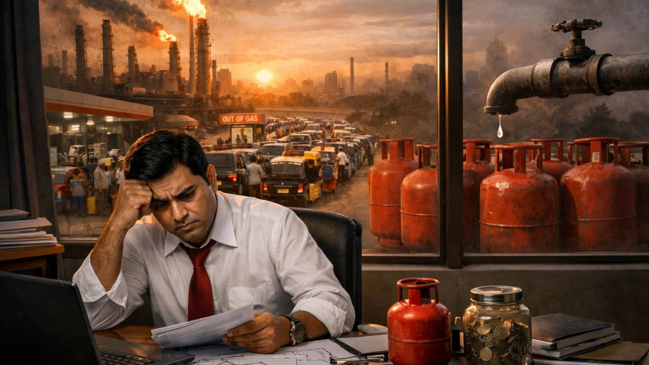 ai generated image of gas shortage