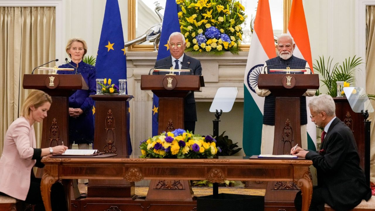 pm modi with european union leaders