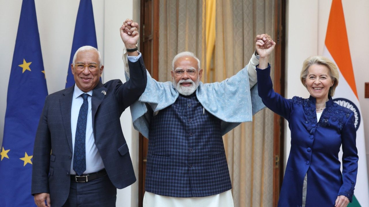 pm modi with european union leaders