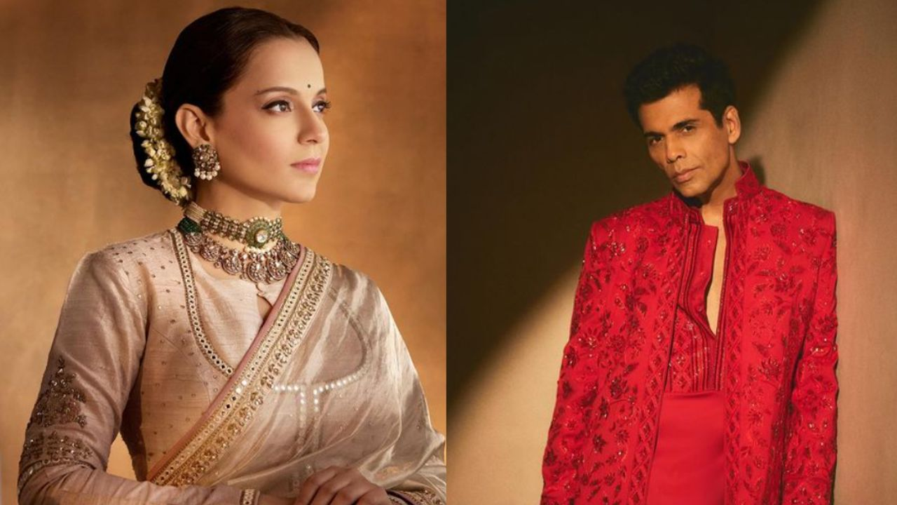 Kangana and Karan Johar