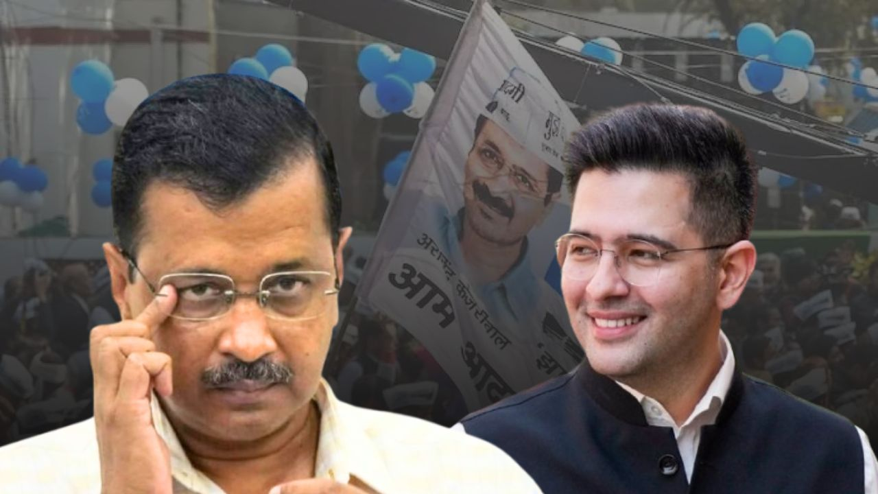 kejriwal vs raghav chadha