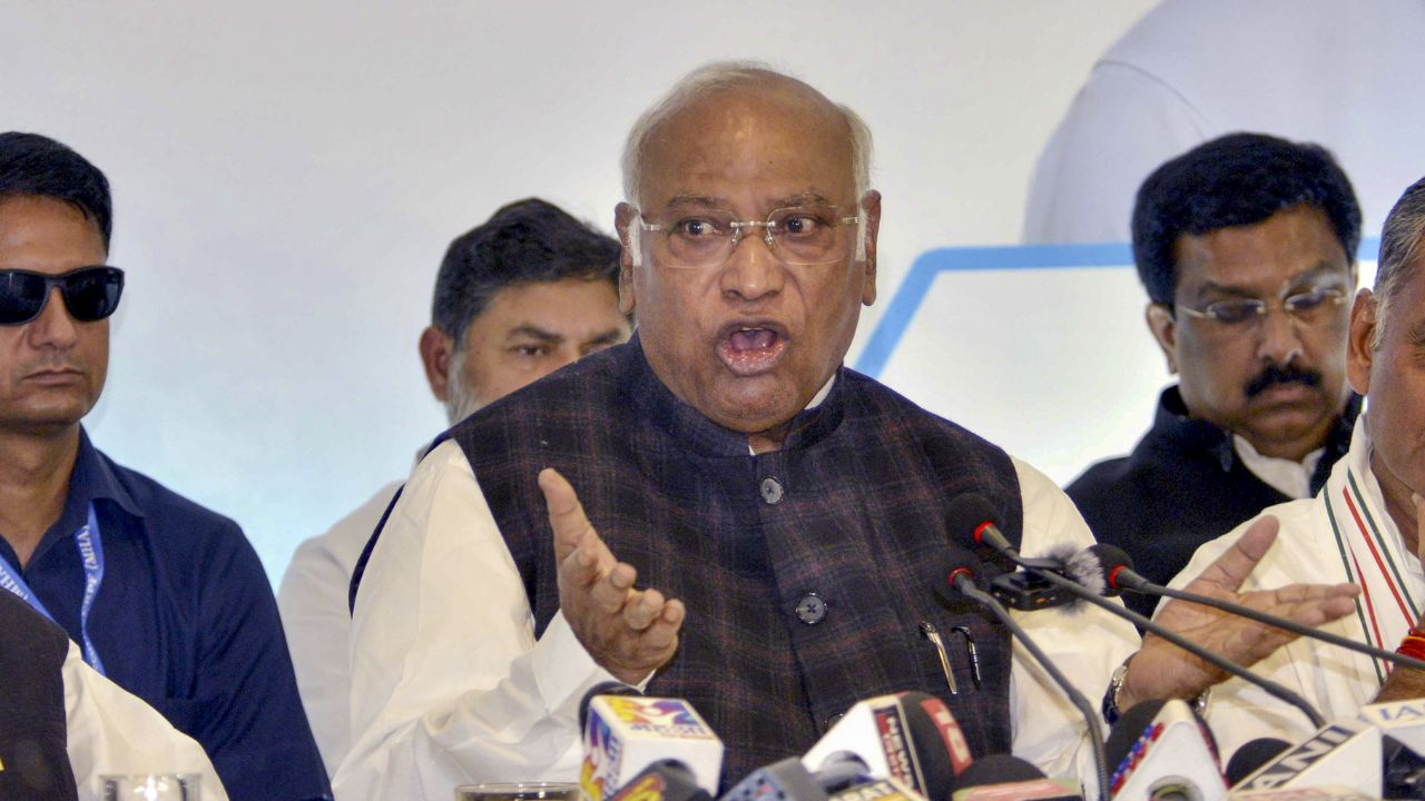 Mallikarjun Kharge । Photo Credit: PTI