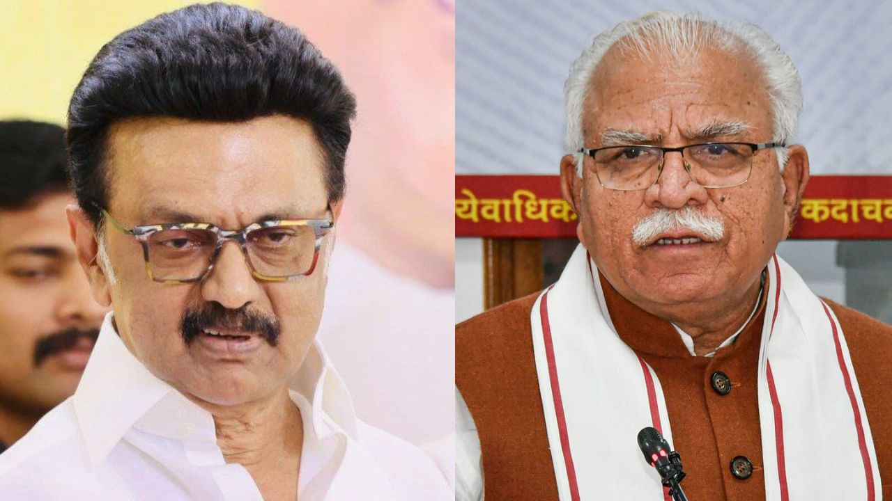 MK Stalin and Manohar lal khattar