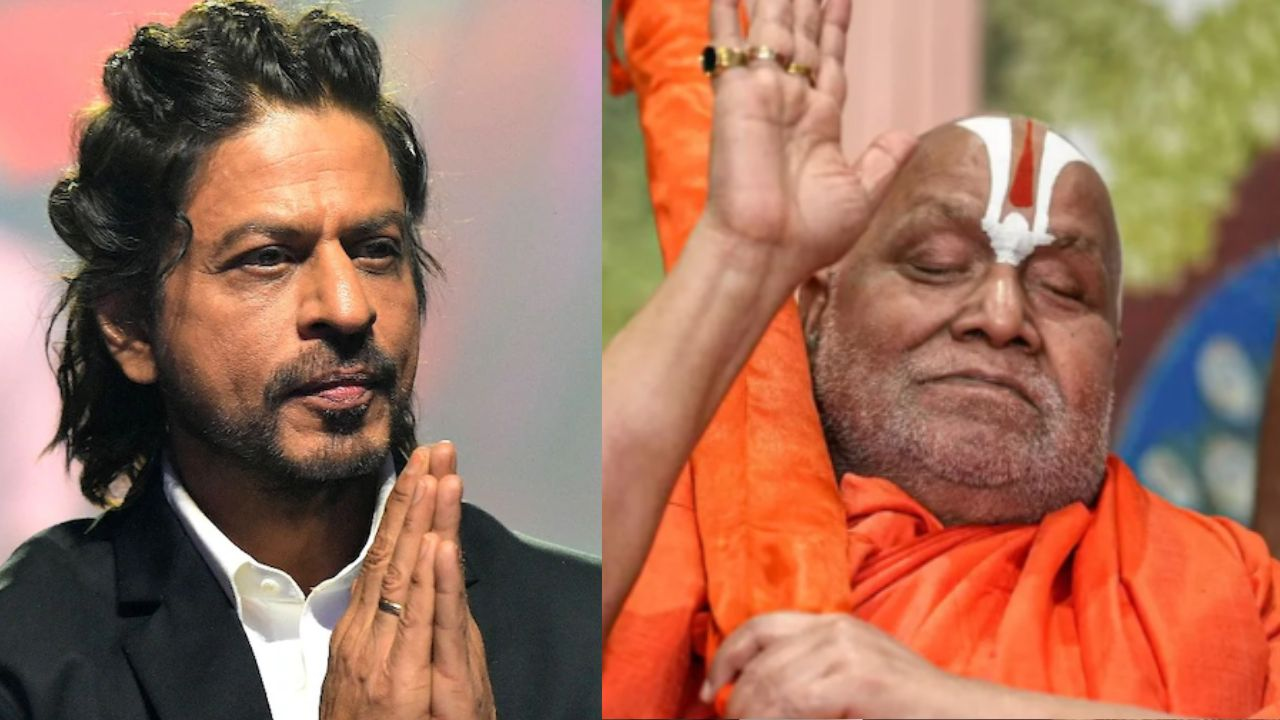 Shah Rukh Khan and Rambhadracharya