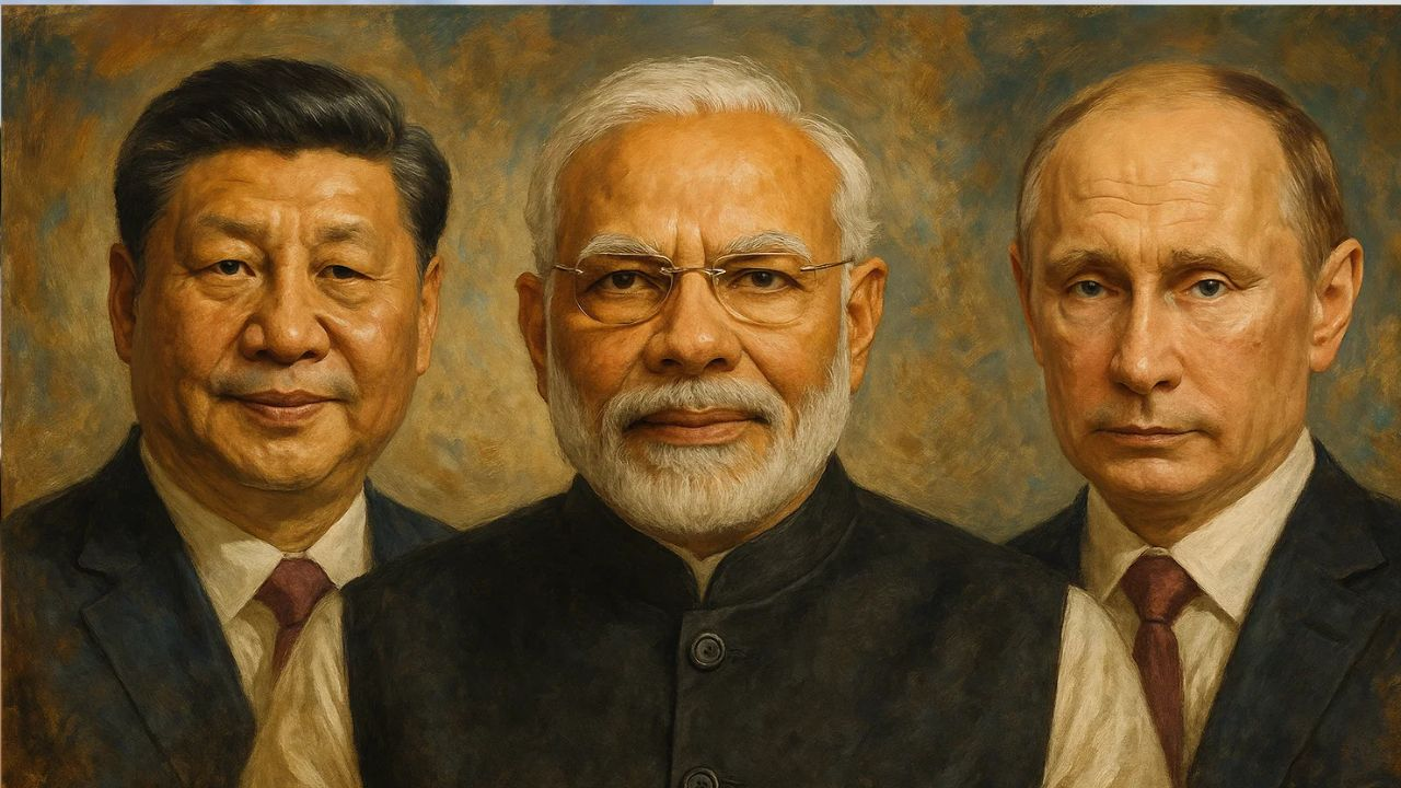 PM Modi, Jinping and Putin.