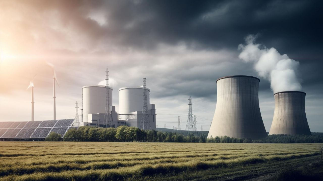 nuclear reactors producing nuclear energy photo