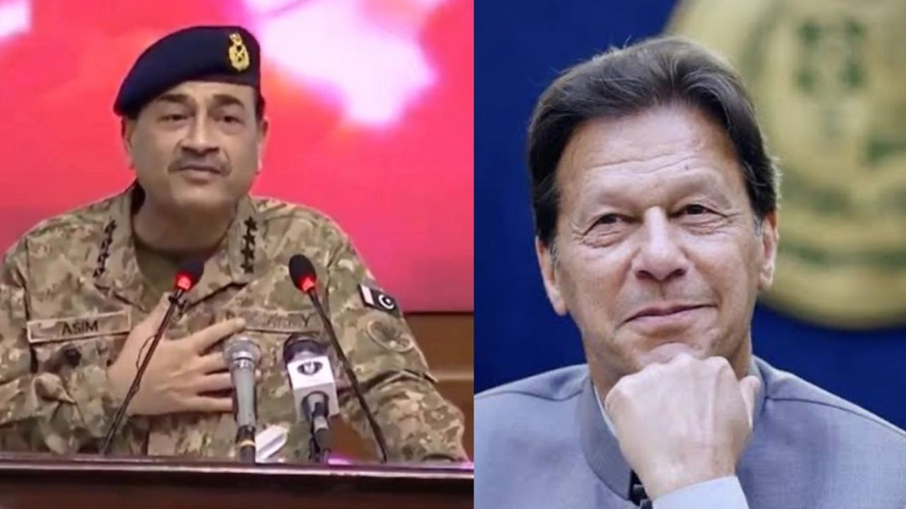 Asim Munir and Imran Khan.