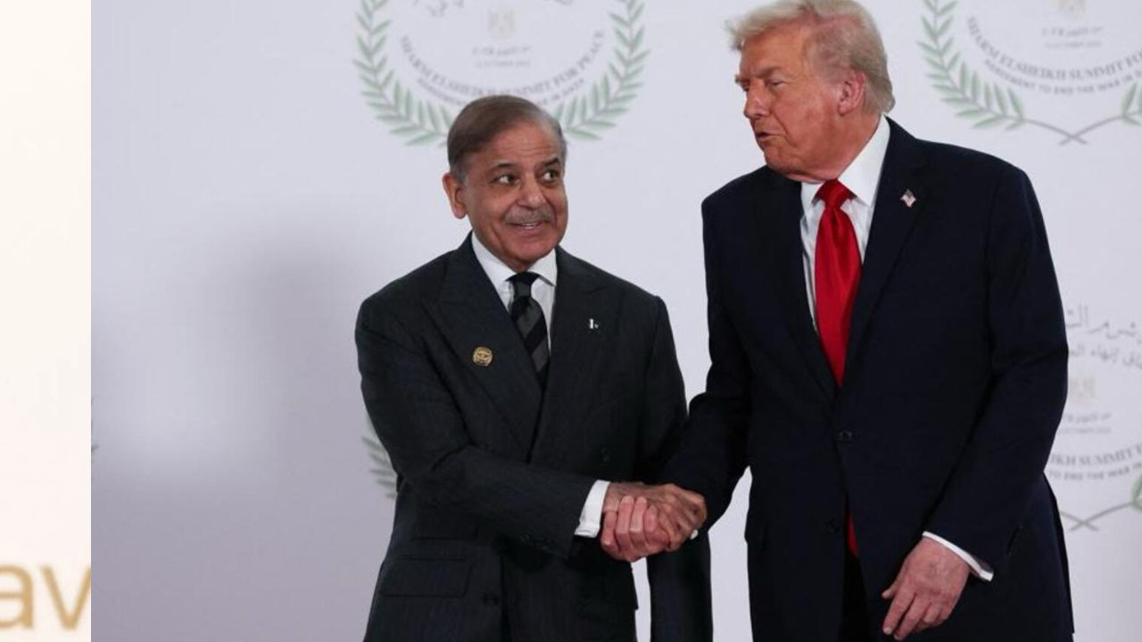 Shahbaz Sharif and Donald Trump.
