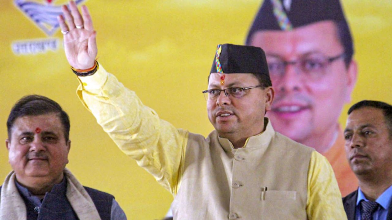 पुष्कर सिंह धामी । Photo Credit: PTI 