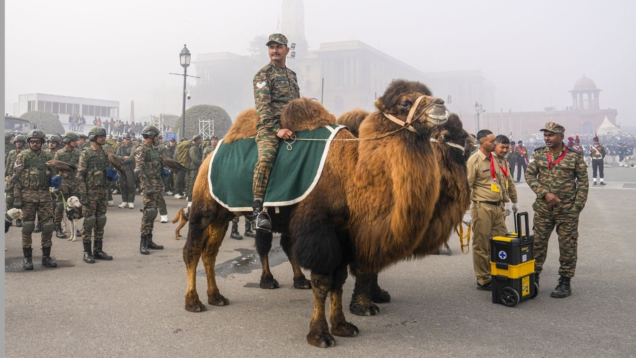 Republic day rehearsal parade