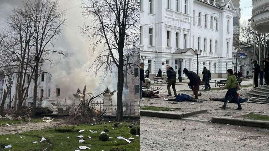 Russia attack Ukraine city Sumy 