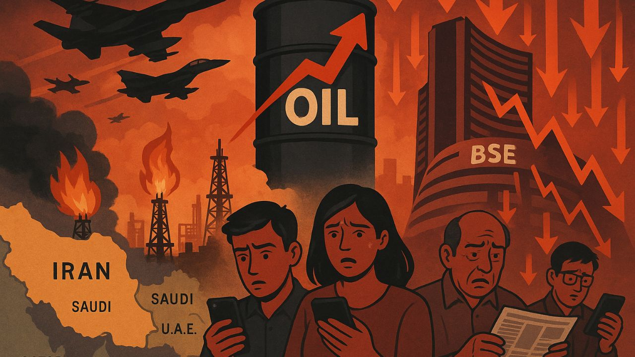 Image of Indian Share Market and oil price rise