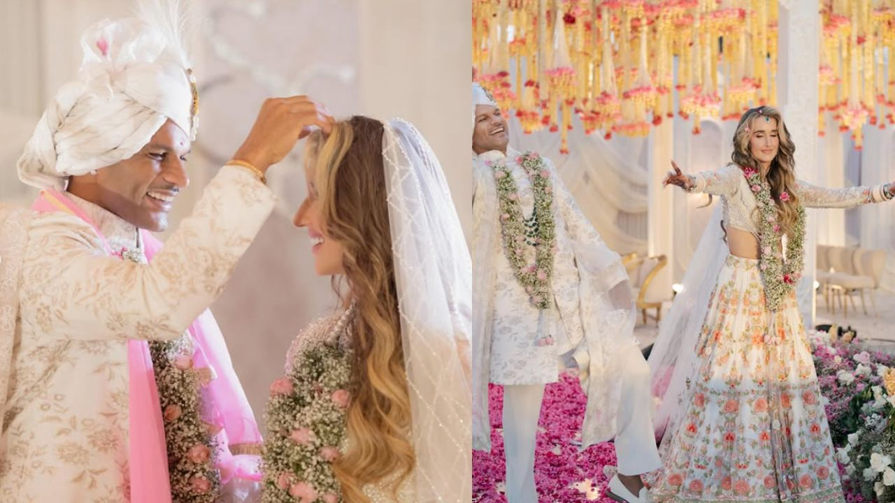 shikhar Dhawan and Sophie shine