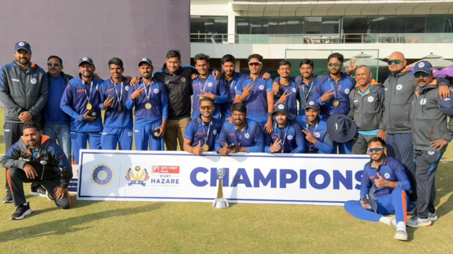 Bihar Cricket Team Vijay Hazare Trophy Plate Group