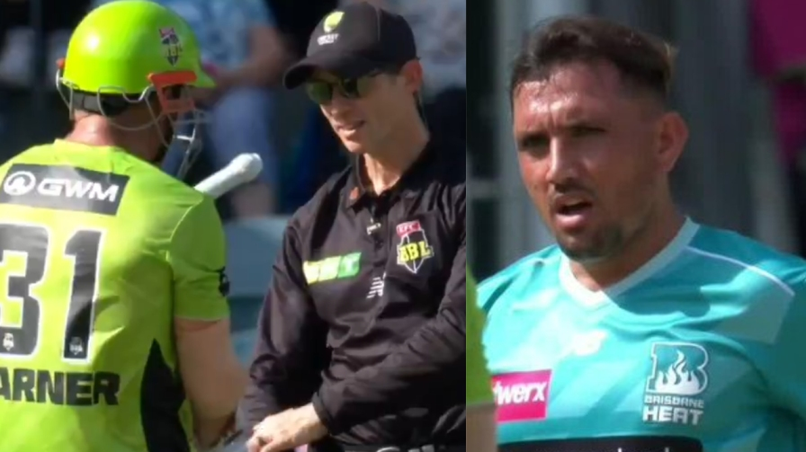 Zaman Khan David Warner BBL