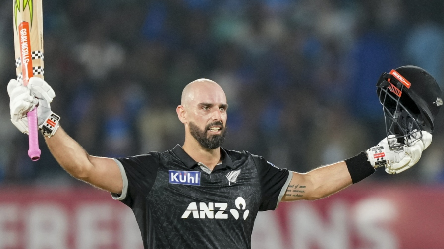 Daryl Mitchell Century IND vs NZ ODI