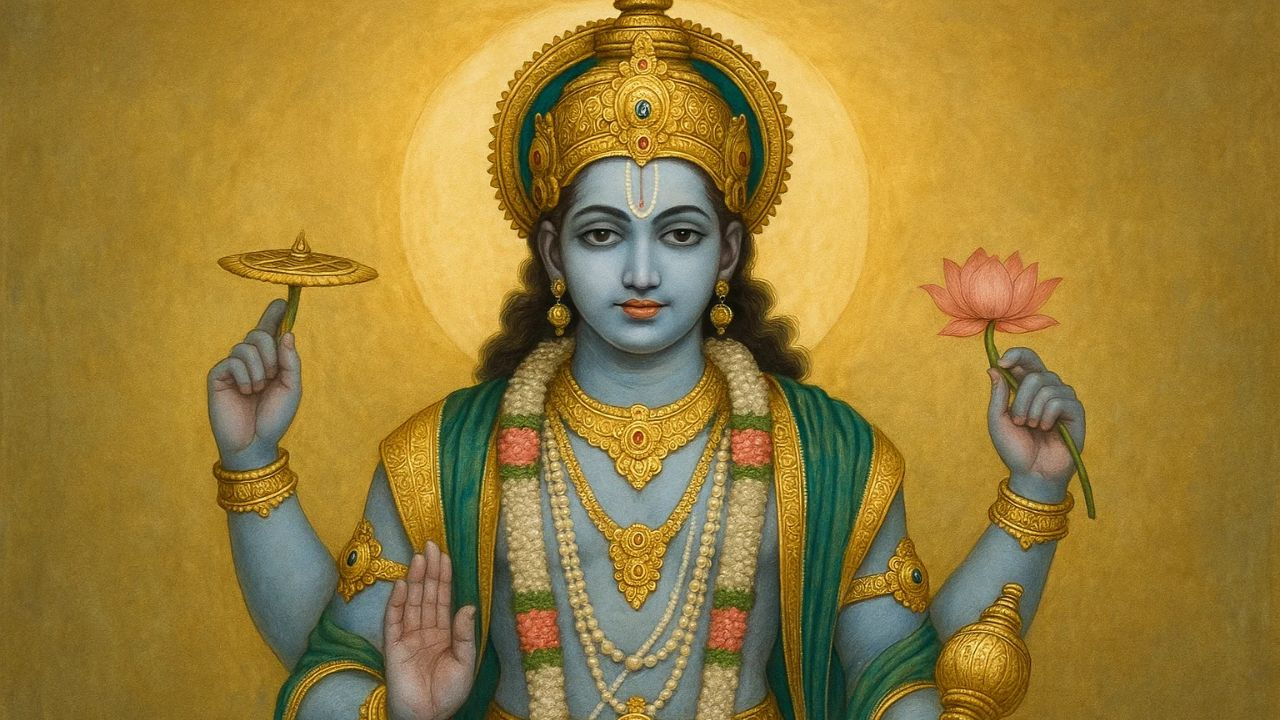 Representational Picture of bhagwan Vishnu 