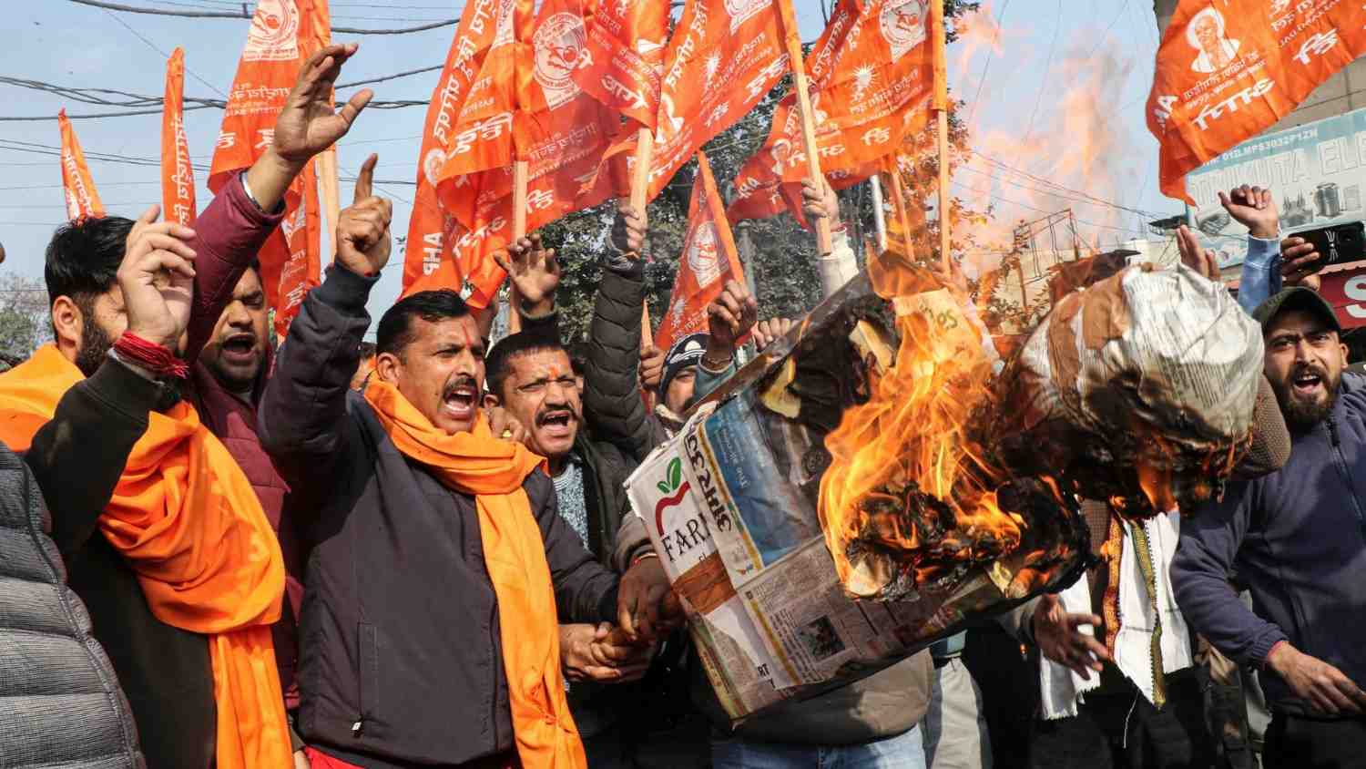 Protest of Hindu organisations