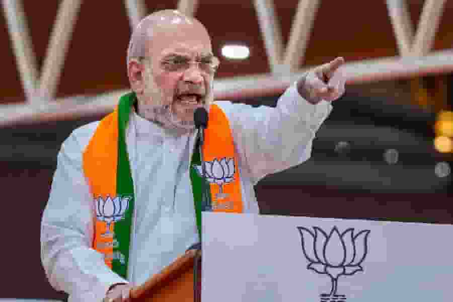 Amit Shah : SP, Congress didn't want Ram temple in Ayodhya; Modi honoured people's sentiments