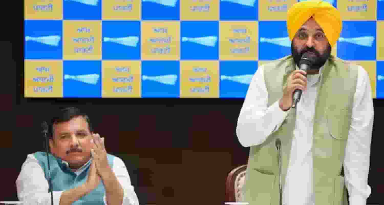 Sanjay Singh and Bhagwant Mann. 