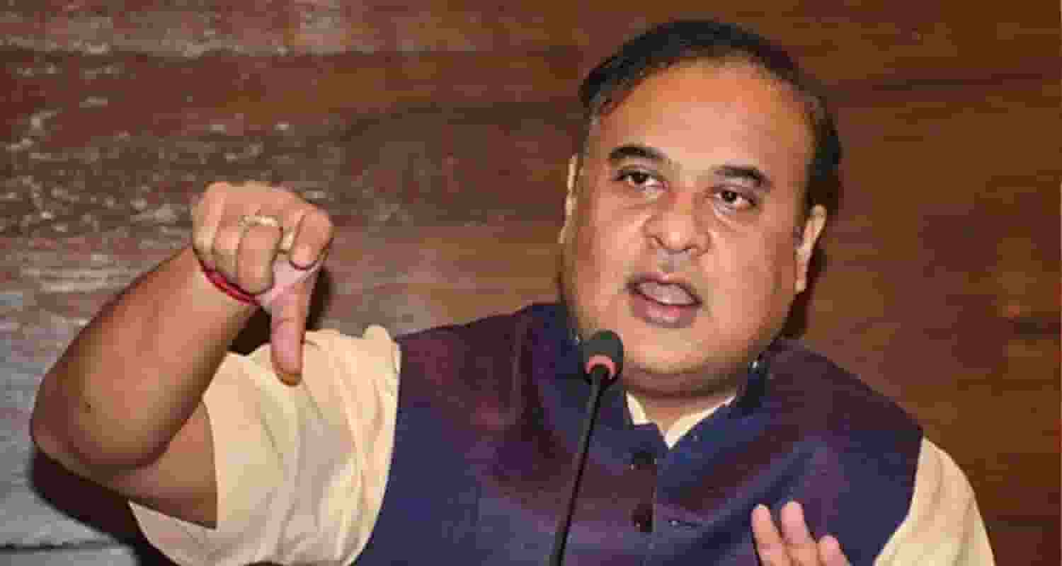Chief Minister of Assam Himanta Biswa Sarma during his address. 