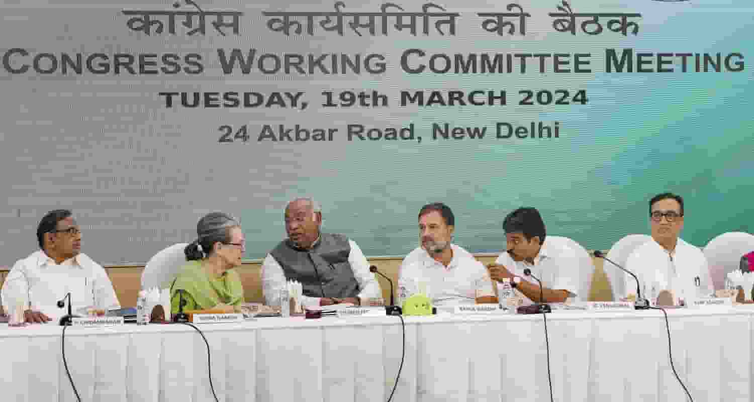 CWC meeting in New Delhi.