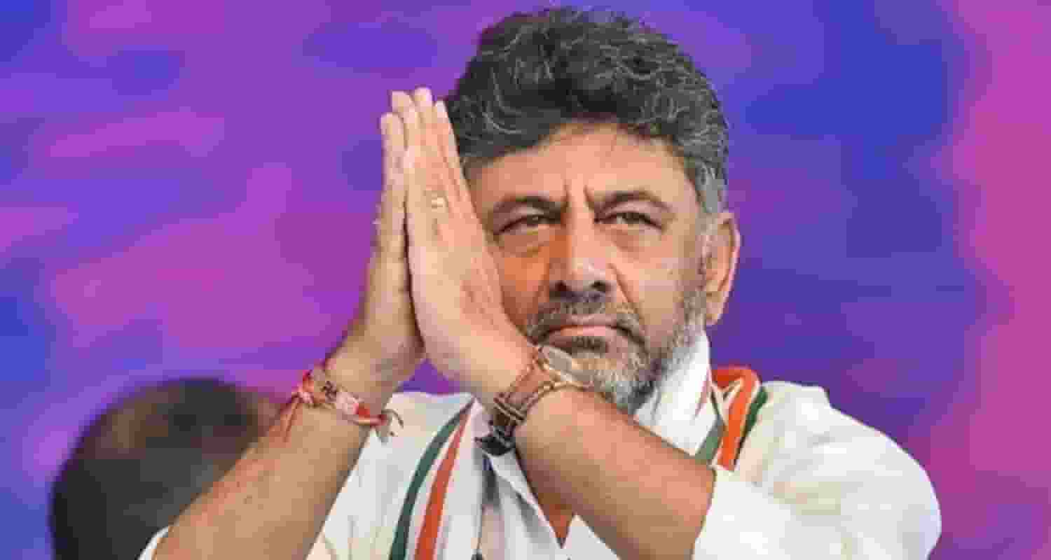 Congress Deputy Chief DK Shivakumarat a public event. 