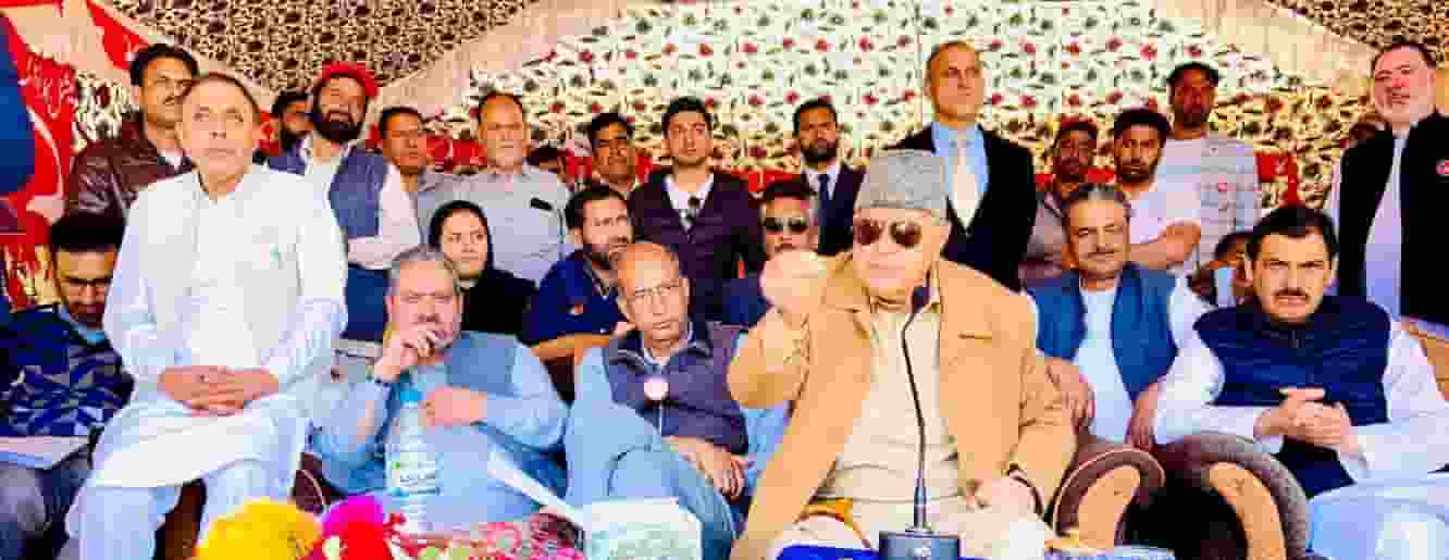 Says guns killed Kashmiri men, women, children and leaders like Abdul Gani Lone, Mirwaiz Moulvi Farooq. 