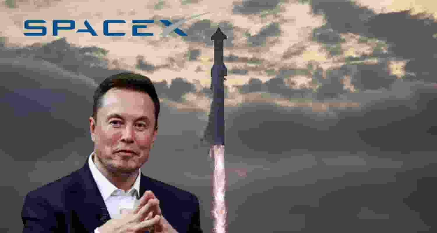 AN image of SpaceX owned by Elon Musk.