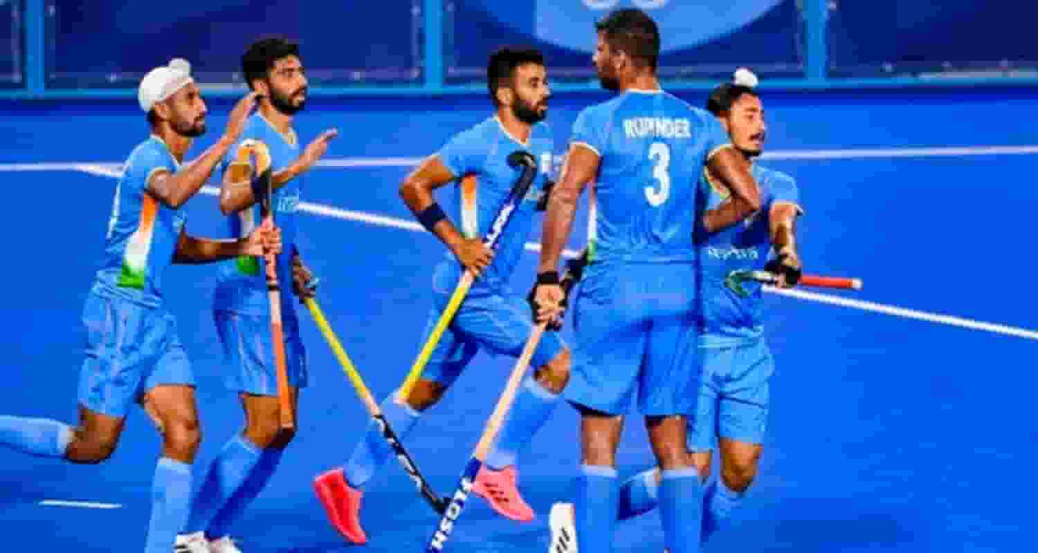 Indian hockey team. 