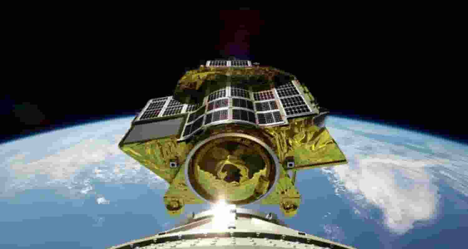 Japan's moon lander probe. Image via JAXA (Japan Aerospace Exploration Agency), Moon landing, Japan