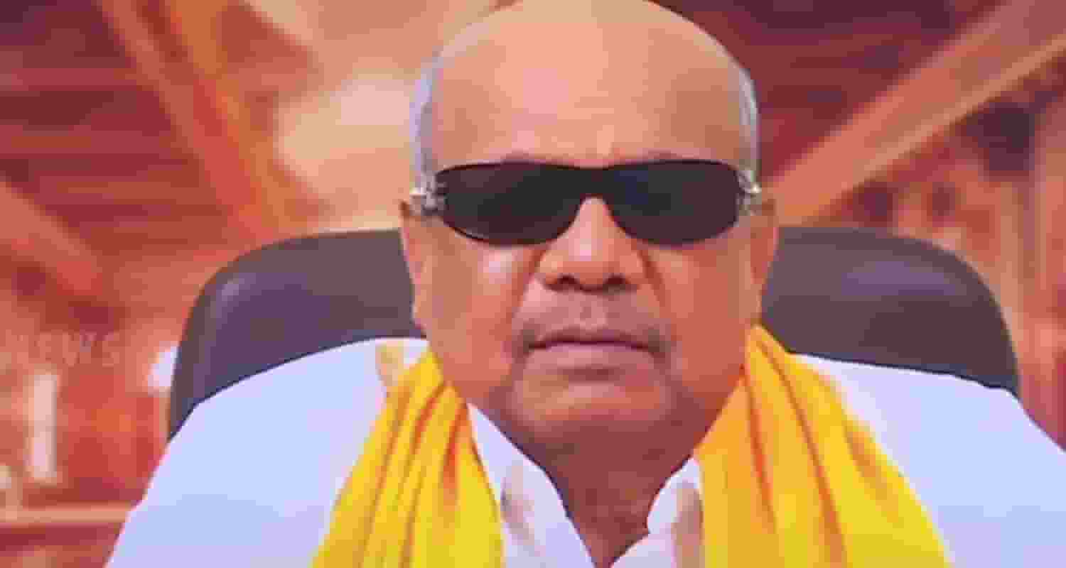 Screengrab of M Karunanidhi.
