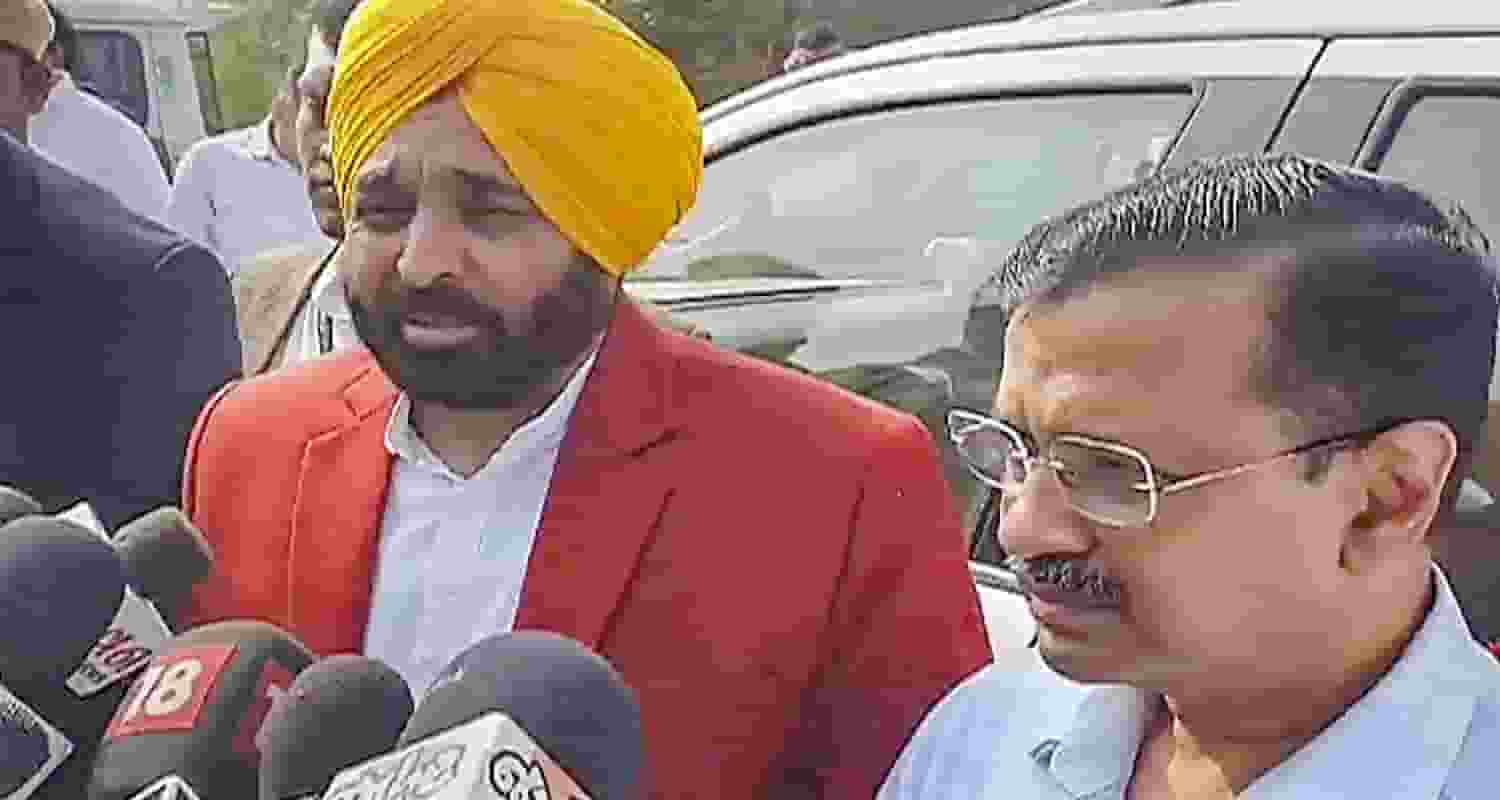 Delhi Chief Minister Arvind Kejriwal and his Punjab counterpart Bhagwant Mann AAP MLA Chaitar Vasava lodged in a jail MLA from Dediapada in Narmada district
