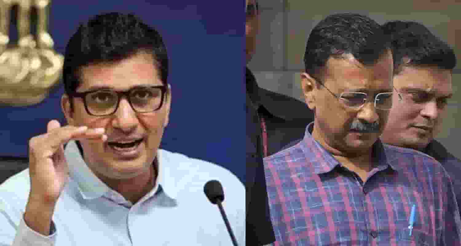 Delhi Cabinet minister Saurabh Bharadwaj met Aam Aadmi Party supremo Arvind Kejriwal