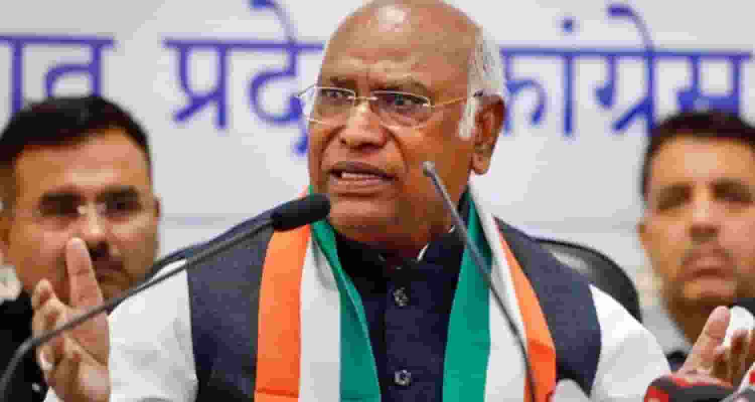 Congress President Mallikarjun Kharge.