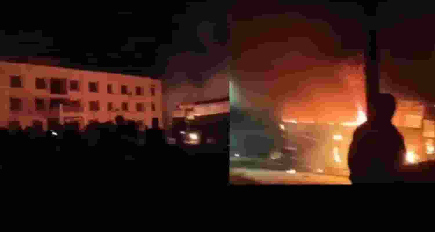 Visuals of Major violence erupting in Churachandpur district. Manipur