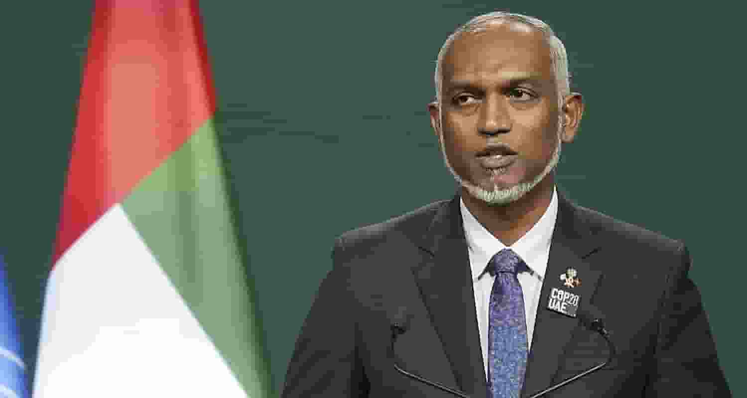 Maldives President Mohamed Muizzu announced new initiatives to strengthen the Maldives' military capabilities at the ceremony.