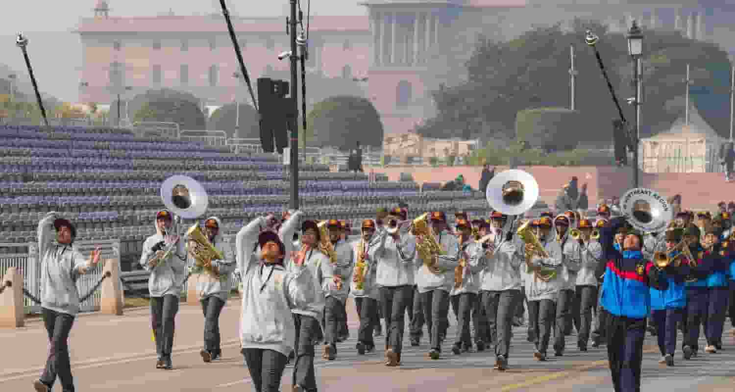 NCC, DU, Republic day.Kartavya Path