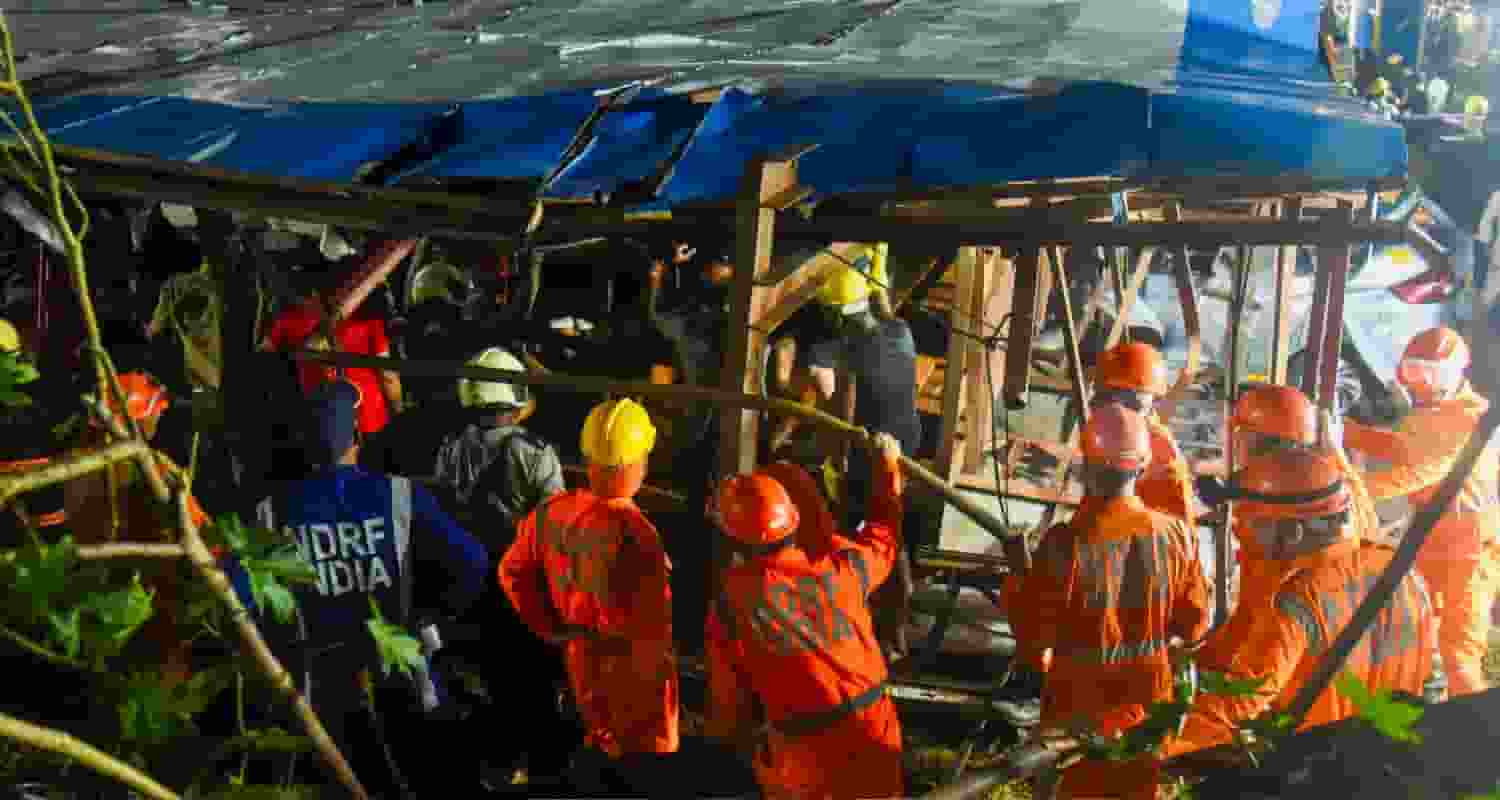According to Brihanmumbai Municipal Corporation (BMC) officials, search and rescue operations were going on at the Chheda Nagar-based petrol pump on Tuesday morning.