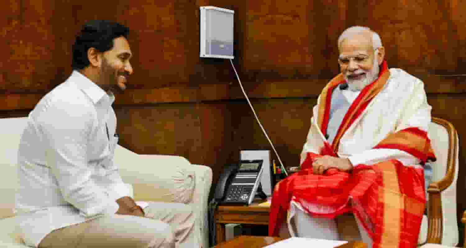  Prime Minister Narendra Modi meets Andhra Pradesh Chief Minister Y.S. Jagan Mohan Reddy in New Delhi. 