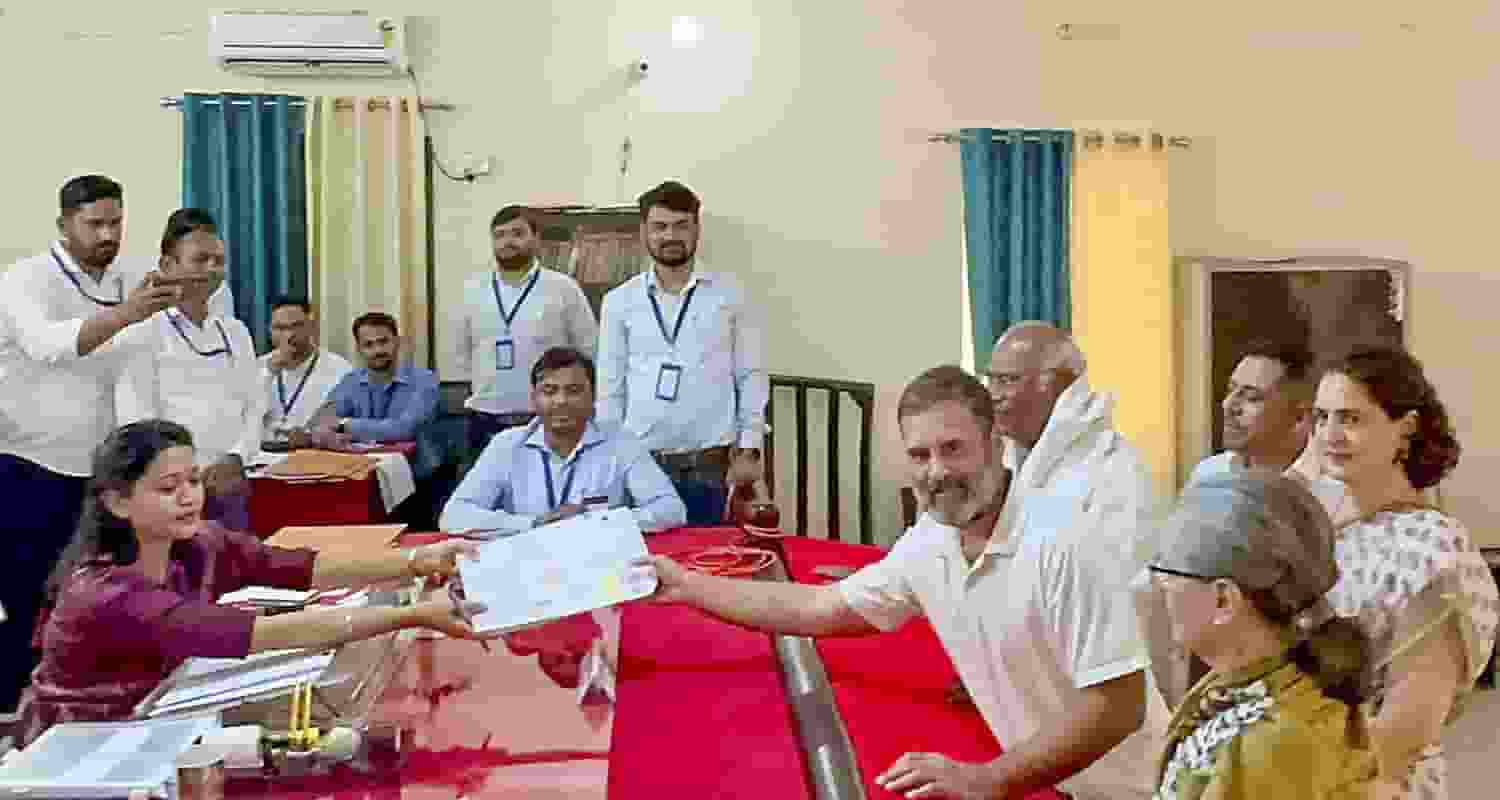 Congress leader and candidate from Rae Bareli constituency Rahul Gandhi. 