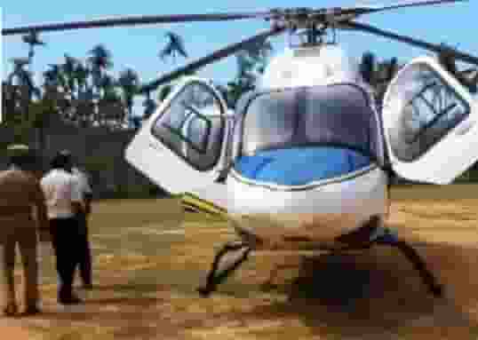 The helicopter had just landed in Tamil Nadu's Nilgiris where the Congress leader disembarked to travel to Wayanad when officials of the Election Commission's flying squad arrived to check it, a news agency reported.