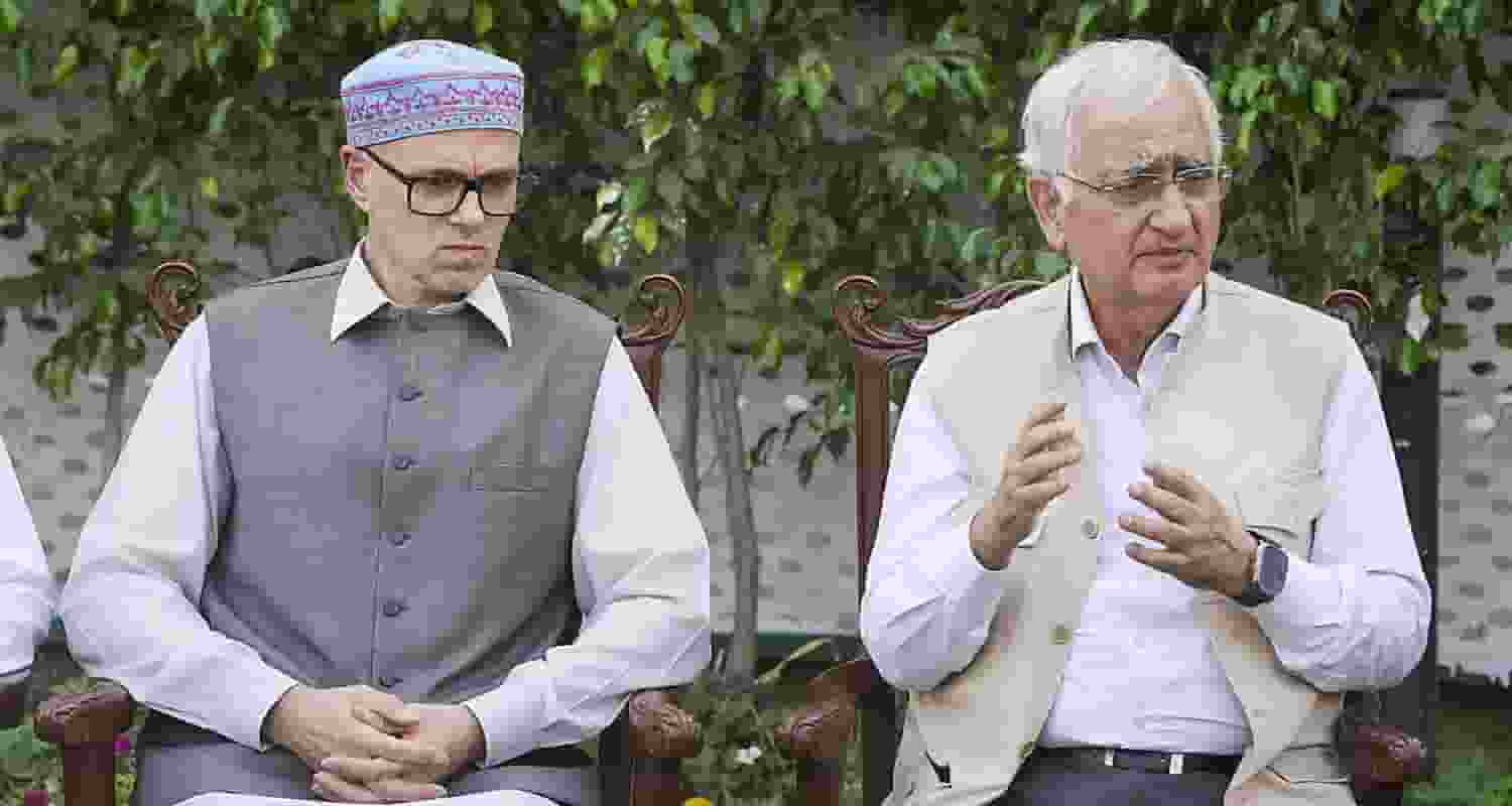 Omar Abdullah said the Congress would contest in Udhampur, Jammu and Ladakh Lok Sabha seats while the National Conference would field candidates in Anantnag, Srinagar and Baramulla.