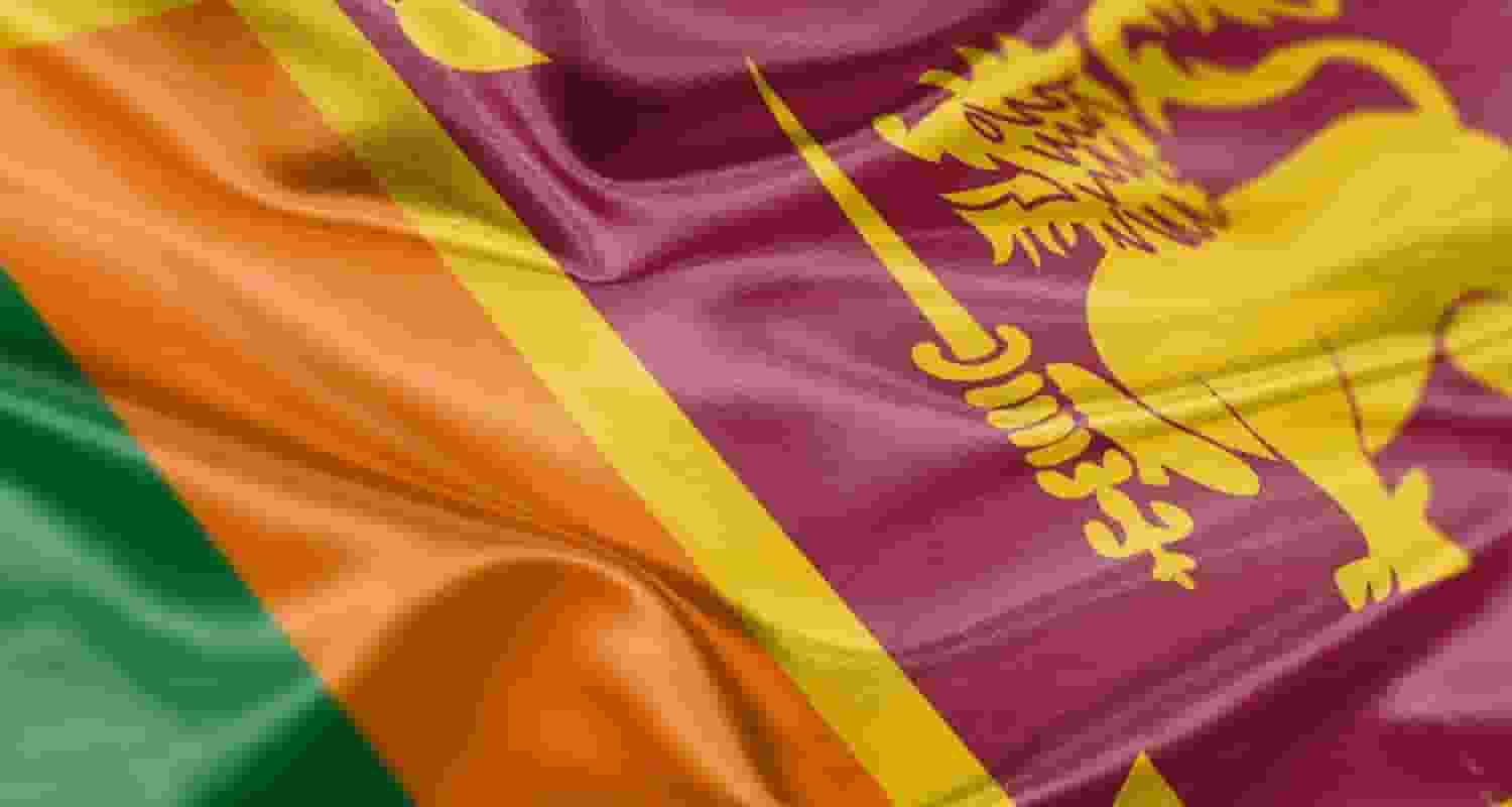 Sri Lankan flag. 