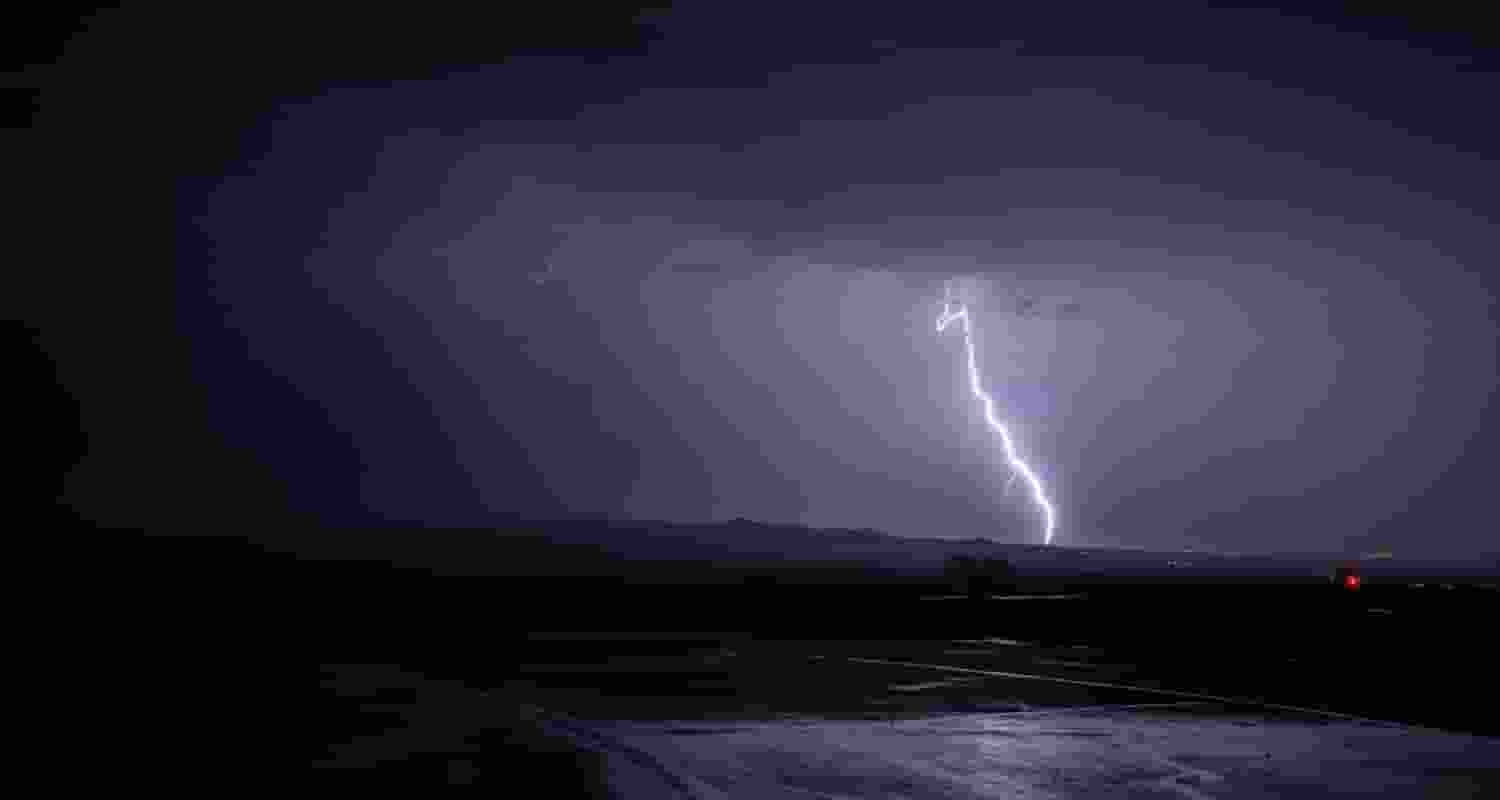 A thunderstorm in Punjab and Haryana's capital Chandigarh, a warning issued by the IMD.