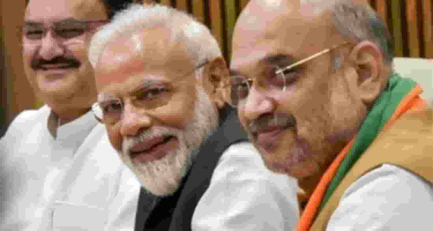 Union Home Minister Amit Shah, PM Modi, and BJP President J P Nadda. Image for representative use only.