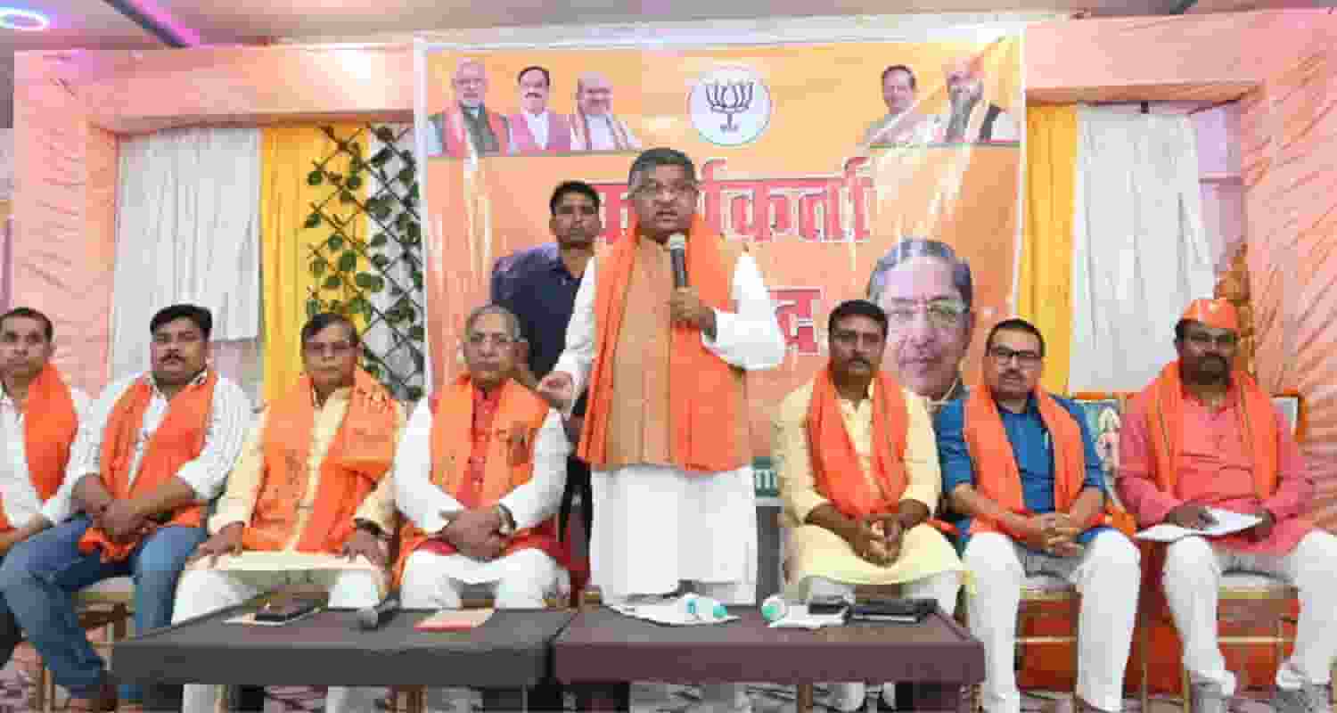 Former Law Minister Ravi Shankar Prasad criticises Mamata Banerjee and Law & Order Situation in Bengal as NIA Vehicle gets attacked. Image X.
