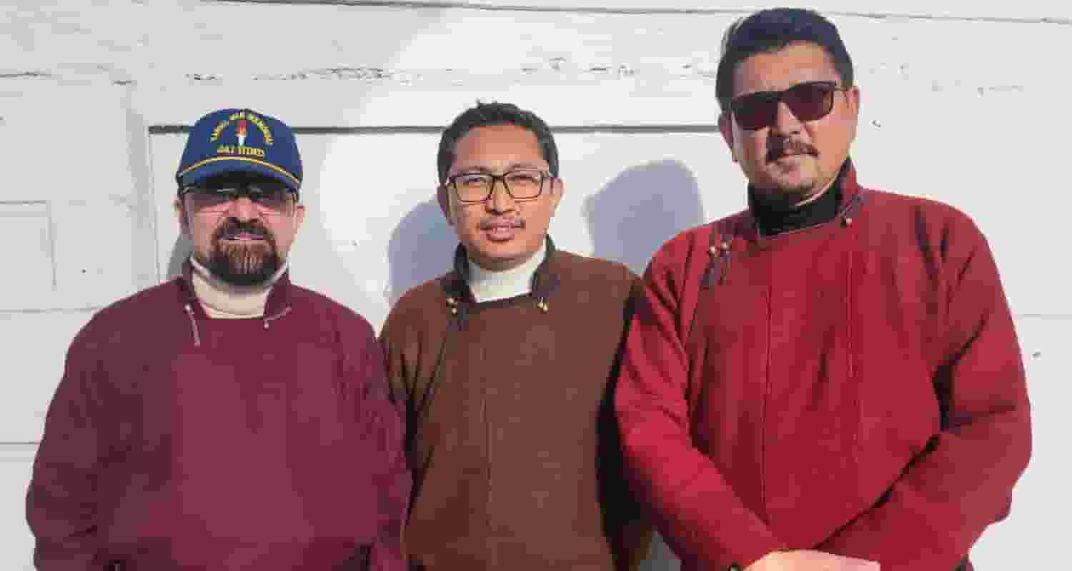 Namgyal rallies with BJP's Tashi Gyalson in support of BJP to win Ladakh. Image X.